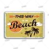 Lustiges Aloha Tiki Bar Blechschild, Vintage Strandbar, Pub Kunst, Wanddeko, Metallplatte, Retro Hawaii Schönheit, Eisenmalerei Schilder
