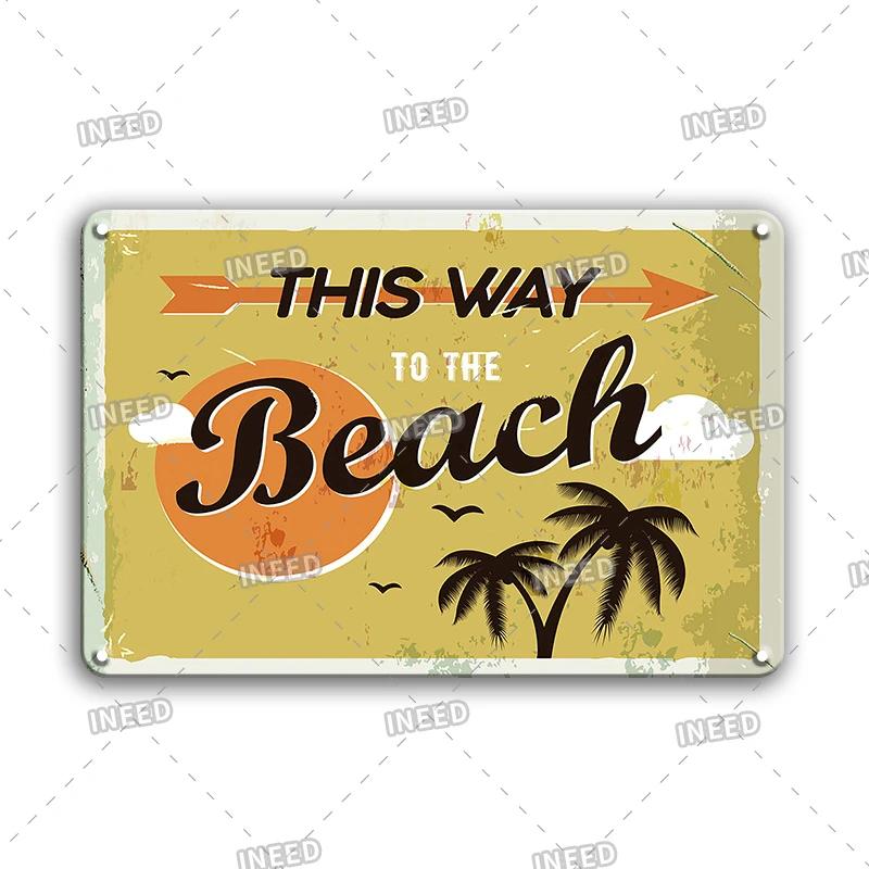 Lustiges Aloha Tiki Bar Blechschild, Vintage Strandbar, Pub Kunst, Wanddeko, Metallplatte, Retro Hawaii Schönheit, Eisenmalerei Schilder