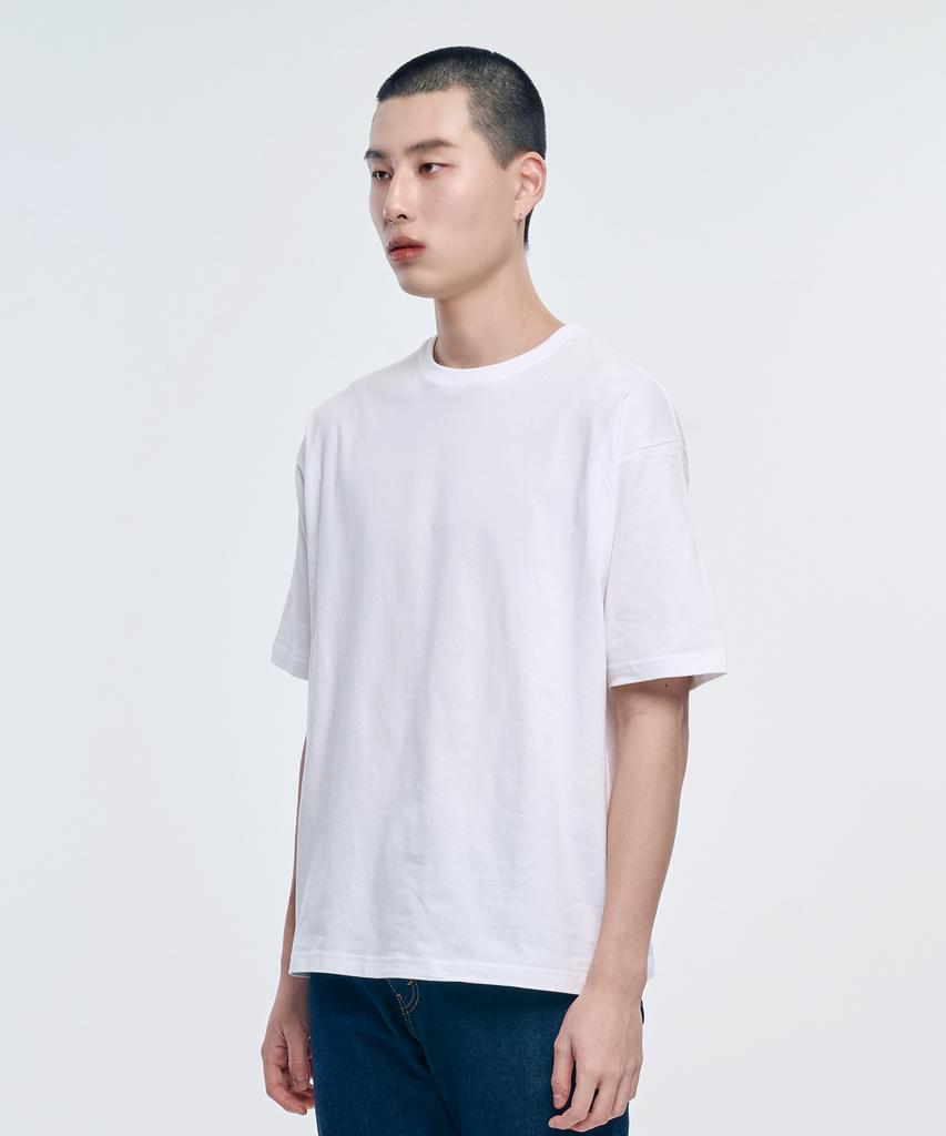 Yunaitideuaeseul [3Pack] Basic Plain Oversized Short Sleeve T-Shirt (Type A)
