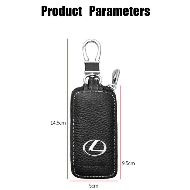 1pc Car Badge Leather Metal Car Key Cover Case for Lexus GX460 NX300 GS400 GX470 RX450 IS250 ES330 ES350 GS300 Auto Accessories