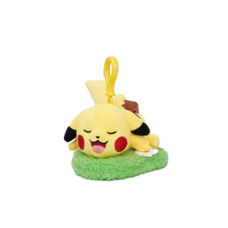 Pokemon Pikachu Bisasam Glumanda Kawaii Plüschtier Anhänger Schultasche Rucksack Anhänger Schlüsselanhänger Kleine Puppe Geburtstagsgeschenk