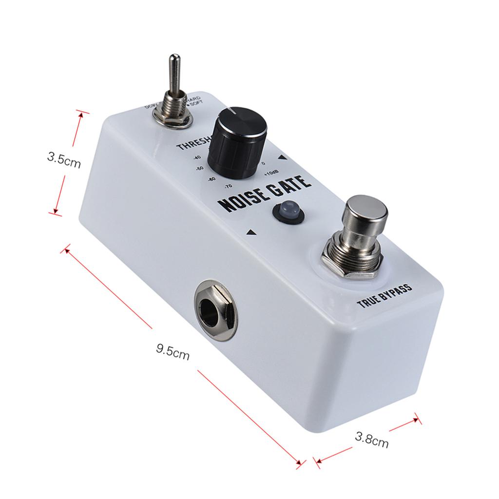 Rowin triukšmo vartai triukšmo mažinimo gitaros efektų pedalas 2 režimai aliuminio lydinio korpusas True Bypass