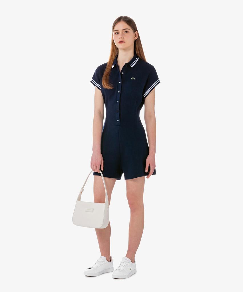 Lacoste Women'S Mif Striped Collar Jumpsuit Ef2431-56G 525
