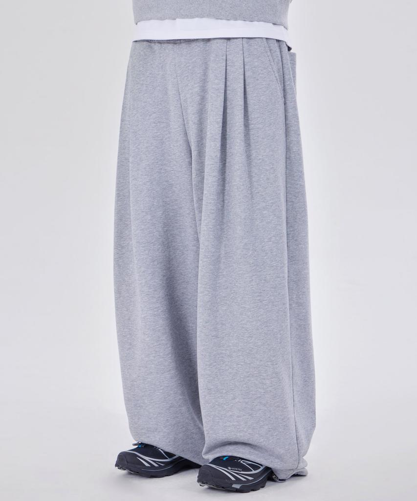 GLW Comfort Wide Two-Pleat Sweatpants Gray