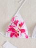Printed Bikini Tie Triangle Sexy Bikini Split Swimsuit for Women