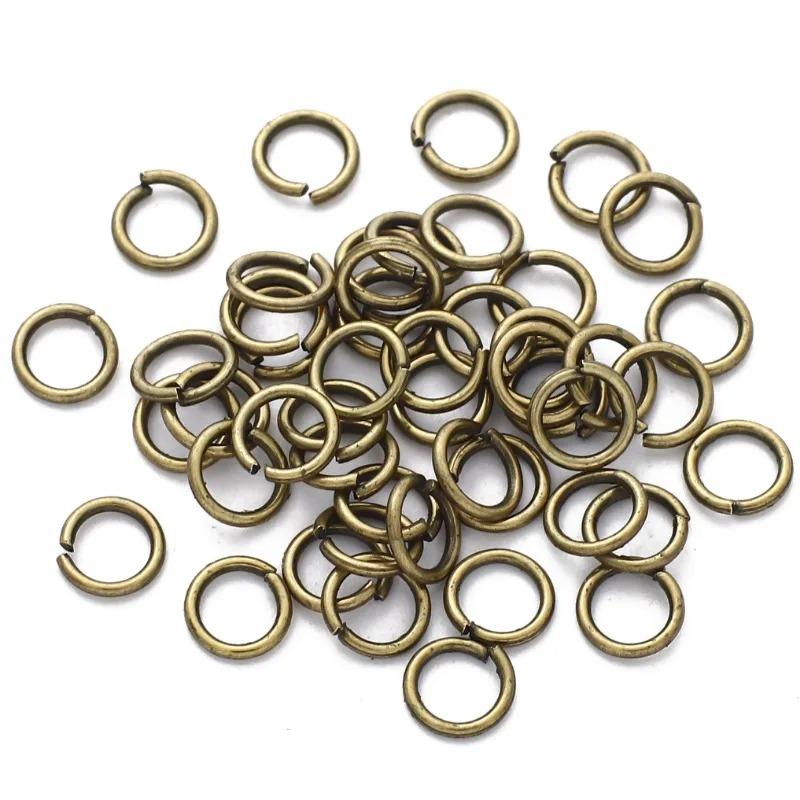 Metal Jump Rings Split Round Rings Connectors for Diy Jewelry Finding Making Accessories 3-12mm Neck Earring Supplies