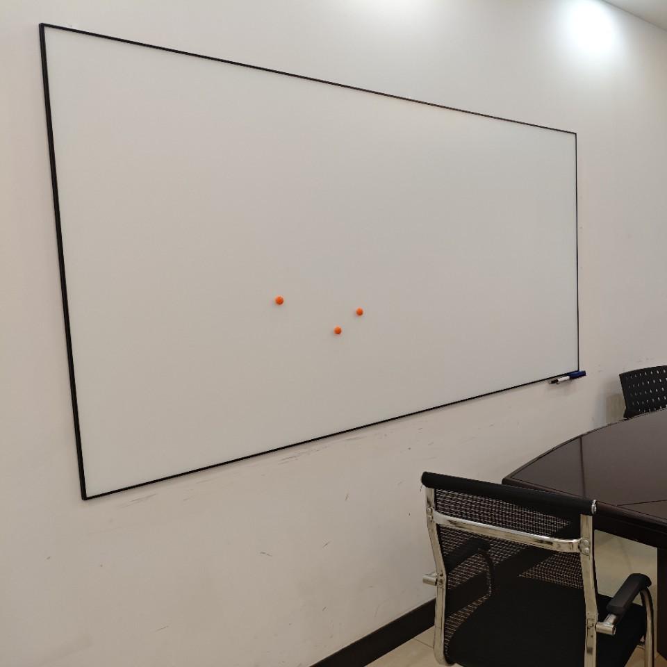 Ultra-White Tempered Glass Magnetic Whiteboard – Wall-Mounted for Office, Meeting, or Home.