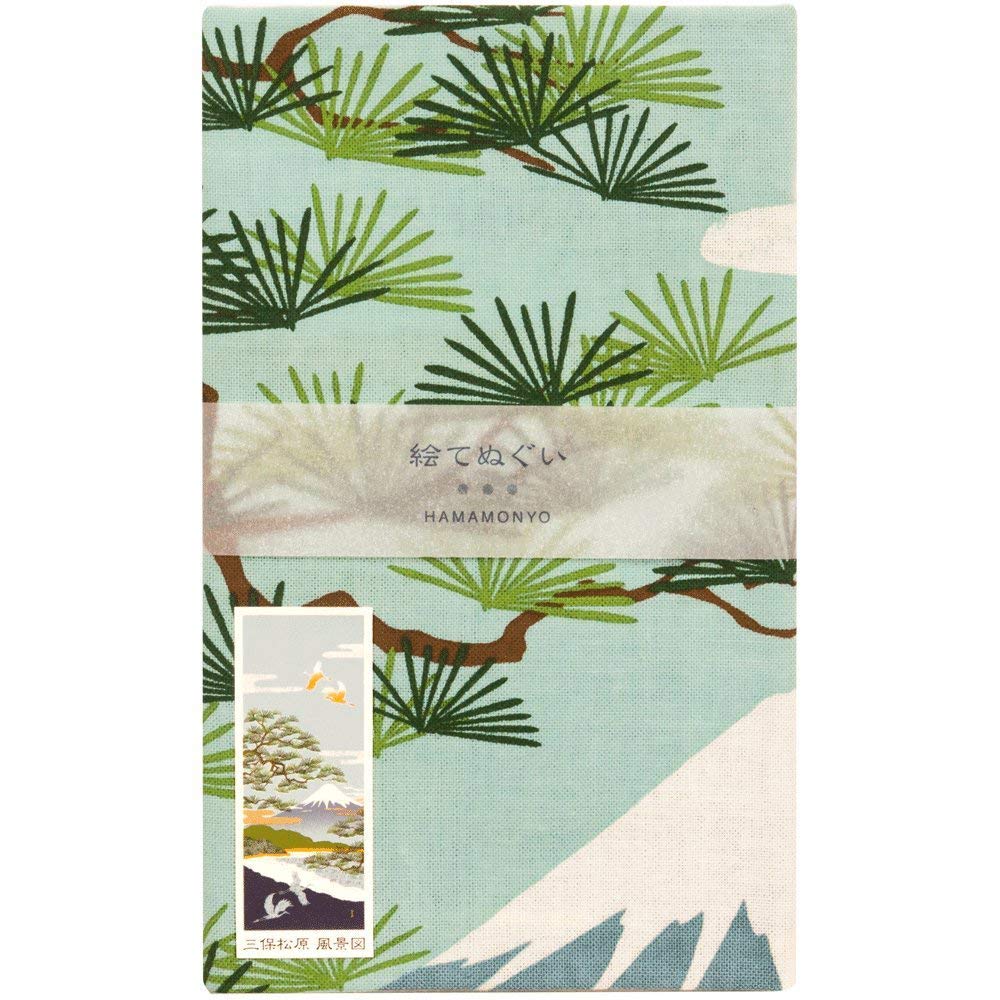 Hamamonyo Picture Tenugui Landscape of Miho No Matsubara (hand Towel) -
