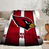 Arizona Cardinals Flag Portable Blanket/Soft Blanket Bedding Blanket Suitable for Travel Camping Living Rooms Offices Sofas Fan Gifts