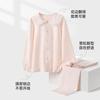 Girls' Long-Sleeved Pure Cotton Home Clothes Sleepwear Set