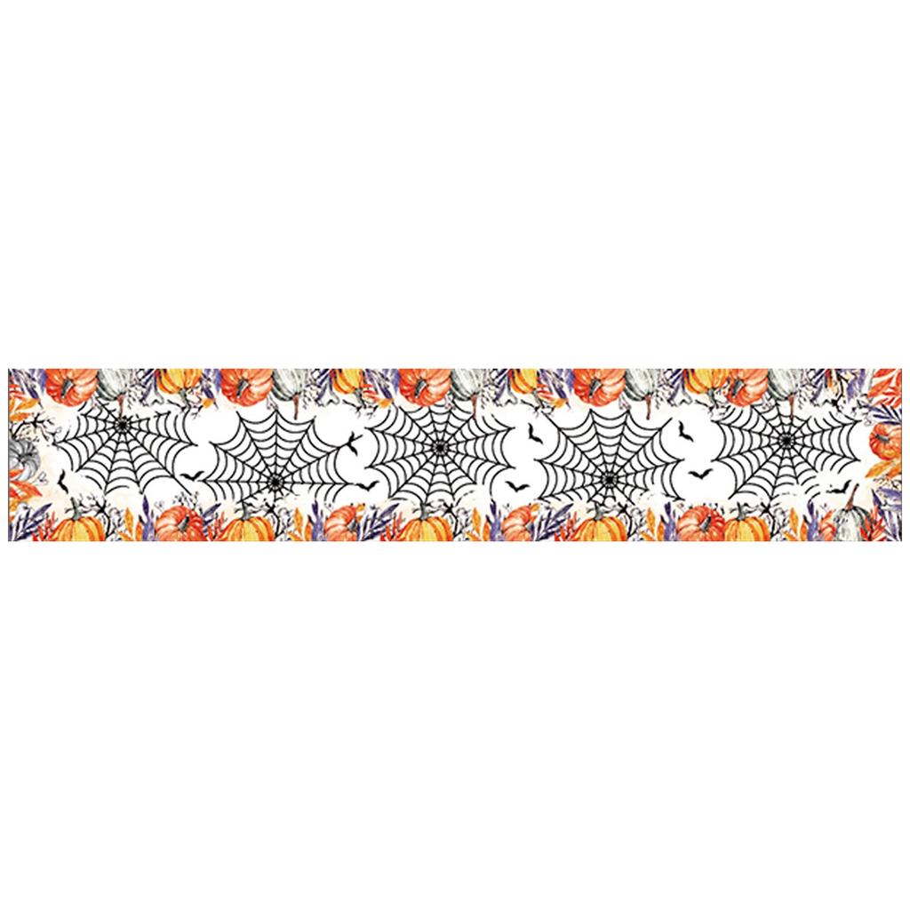 Halloween Table Runner and Tablecloth Set with Placemats for Fall Dining Decor