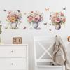 אגרטל צבעי מים פרפר חדר שינה ליד המיטה סלון קישוט קיר מדבקות קיר