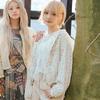 Shirring Point Flower Pattern Jumper T262mjp135w