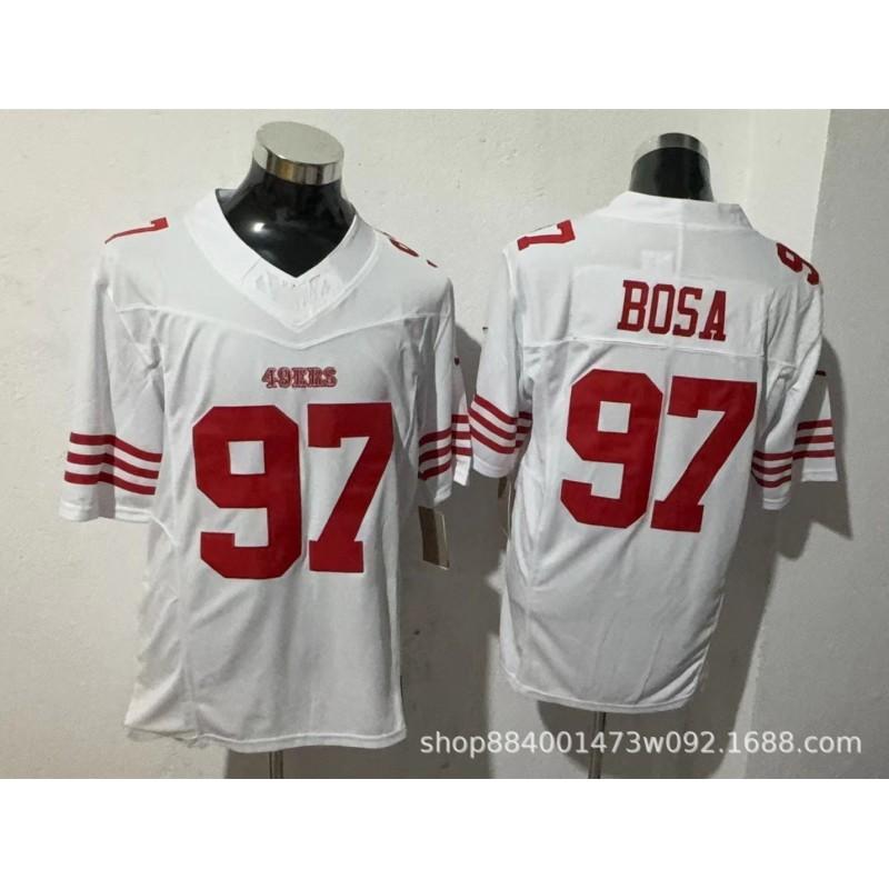ג'רזי כדורגל NFL סן פרנסיסקו 49ers לגברים 2026 סדרת Legend תערובת כותנה רקומה ביצועים בגדי ספורט