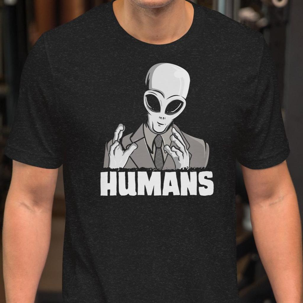 Humans, aliens, Unisex t-shirt