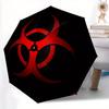 1 pièce Parapluie Pliant Automatique Symbole Biohazard, 8 Baleines pour Utilisation Toutes Saisons, Portable pour Voyages & Activités Extérieures, Design Ludique a0819054