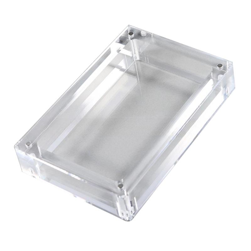 Boîte de transport étui en acrylique transparent avec fermeture magnétique pour consoles de jeux portables analogiques Boîte de protection anti-poussière