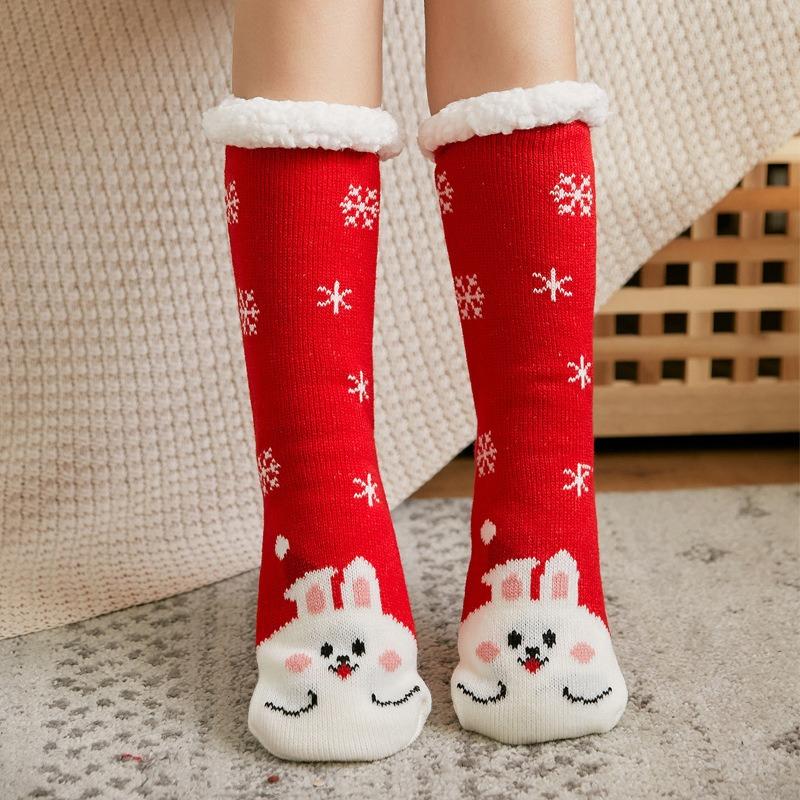 Niedliche Warme Dicke Winter Damen Socken Weihnachtsgeschenk Zuhause Boden Zimmer Lustige Socke