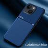 Luxury Leather Case For iPhone 16 Pro Max 15 14 Plus 13 12 Mini Built In Metal Plate Covers Support Car Holder Magnetic Case