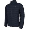 FW24 Sport Lifestyle Serie Effen Kleur Mode Simpel Warm Staande Kraag Gewatteerd Donsjack Heren Jas Zwart 2031E864-001