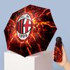 AC Milan Pattern Printed Mini 5 Folds 8 Ribs Compact Umbrella Windproof Waterproof Lightweight Portable Folding