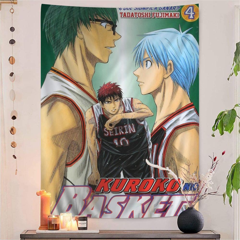 Japanischer Anime Kuroko No Basket Bedruckter Großer Wandteppich Indischer Buddha Wanddekoration Hexerei Bohemian Hippie Kunst Dekor