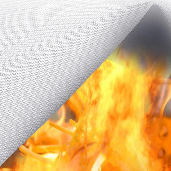 Emergency Fireproof Blanket with Handle Flame-Retardant Protection Lightweight Widely Used Glass Fiber Blanket