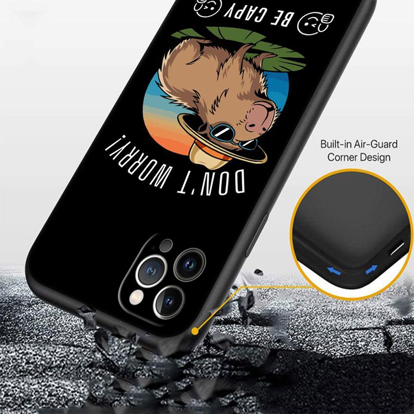 LO19 Cartoon Capybara Phone Case for OPPO A40 A60 A80 A15 A16 A16K A12 A17 A17K A54 A54S A53 A53S A55 A56 A57 A98 F23