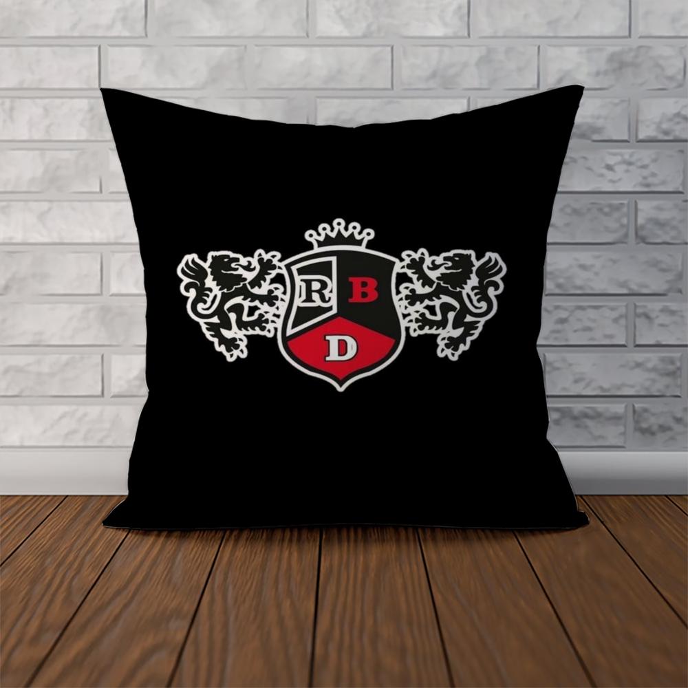 Band RBD Herfst Kussenhoes Voor Auto Bank Decoratief Huis Dubbelzijdig Print Pluche Vierkant Plaid Kussenhoes