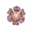 Chinese Style Enamel Peony Brooch Women'S High-End Suit Accessories Pin Coat Decorative Collar Pin Fixed Clothes