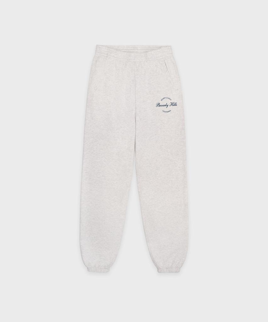 SPORTY&RICH Beverly Script Sweatpants Unisex Grey R265Aup001