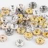 Electroplated White Diamond Wheel Ring Spacer Beads – Copper Jewelry Accessories