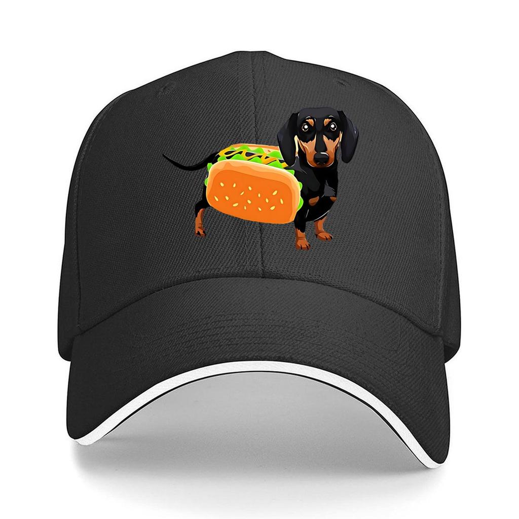 Hot Dog Shaped Dog Fabric Party Costume Hip Hop Hat Fashion Outdoor Sports Sandwich Baseball Cap