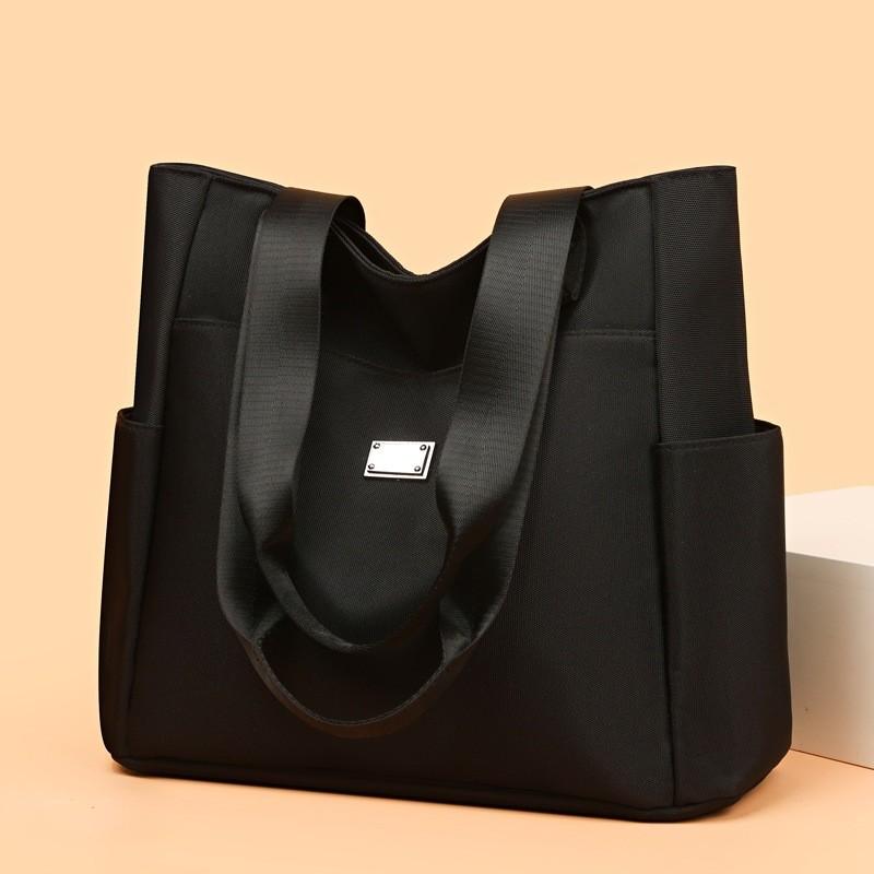 Nylon Tote Bag For Women With Zip Closure And Large Capacity For Daily Use