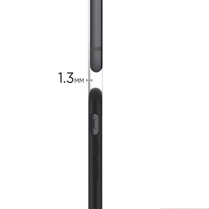 Case and Screen Protector - FZ - Samsung Galaxy A02S - TPU Silicone - Transparent - Black