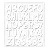 5cm Height White Letters Clothes Sticker Decals From A-Z 0-9 DIY T-Shirt Clothes Stickers Heat Transfer Hoodies Thermal Transfer