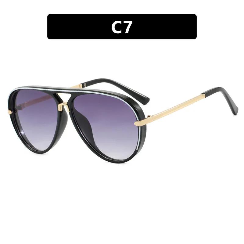 Latest Fashionable Toad Shaped Women's Sunglasses Outdoor Neutral Travel Stt Photography Large Frame UV Protection 400 Sunscn Eyewear