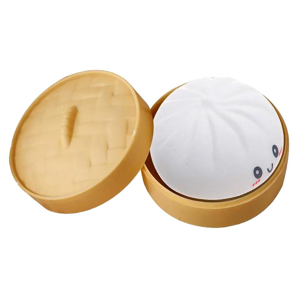 10cm Dumpling Sensory Squeeze Toy Steamer Basket For Realistic Play And Stress Relief Decompression Dough Gift Wholesale