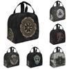 Wikinger Nordisch Keltisches Symbol Druck Thermische Lunchtaschen für Frauen Männer Isolierte Lunchbox Bento-Tasche für Strand Schule Arbeit Büro