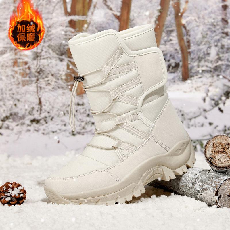 Winter Fleece Warm Snow Boots Fleece Warm Boots Cotton Boots High-top Field Boots Large Size Boots