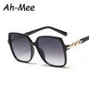 Fashion Square Cycling Sunglasses Women Large Frame Colorful Sun Glasses Female Gradient Outdoor Shades Protective