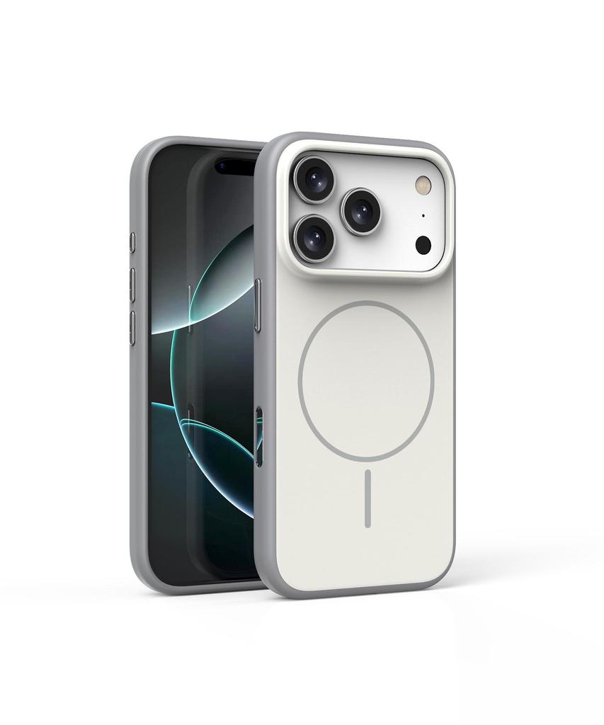 iPhone 17 Pro Max Frosted Magnetic Color Block Air Drop-Proof Case