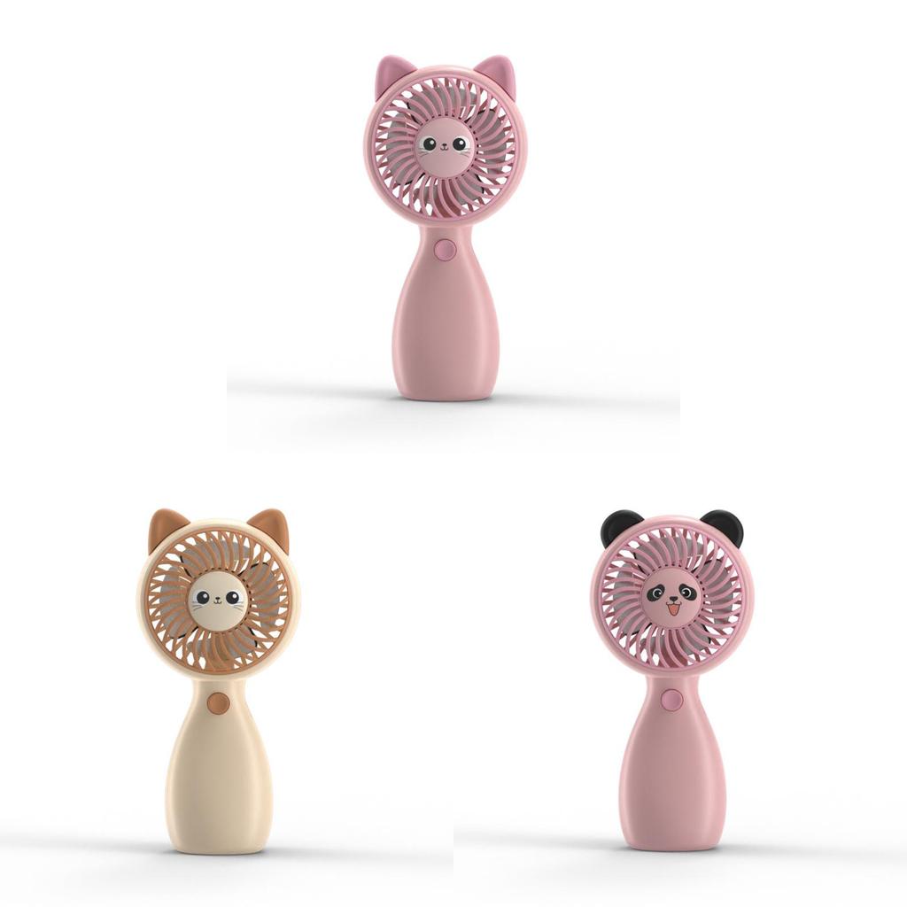 Cute Portable Hand Fan With Rechargeable Battery For School And Travel