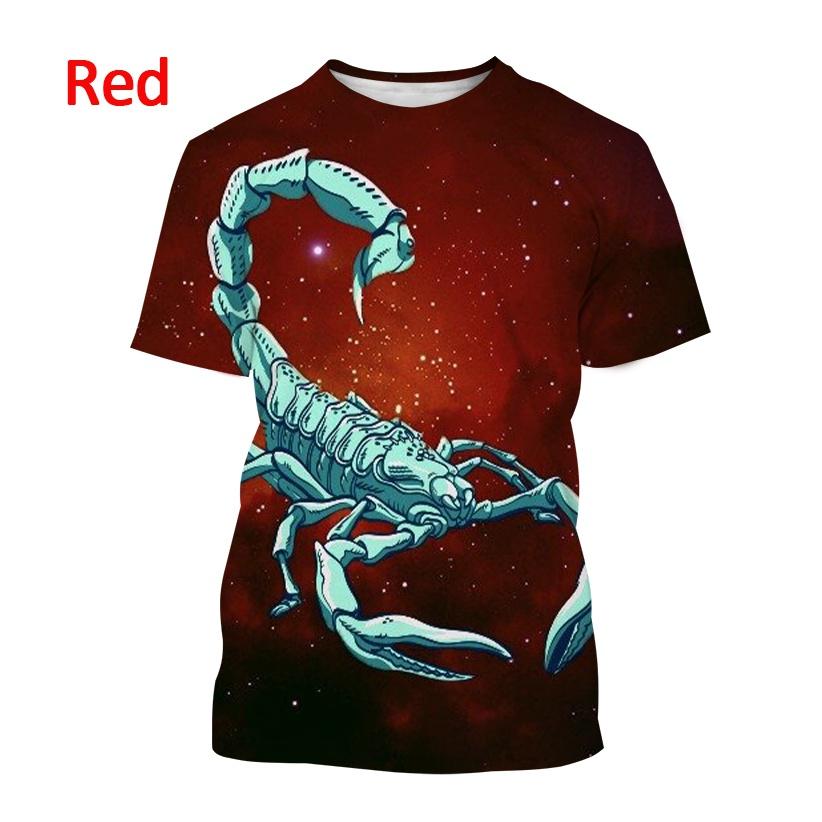 Sommer Skorpion 3d Gedruckt Männer T-shirt Mode Persönlichkeit Fleischfresser Unisex Casual Oansatz Tier Kurzen ärmeln Tops Streetwear