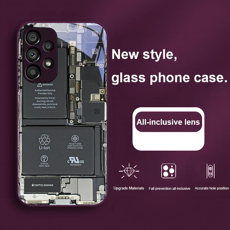 Креативна друкована плата для Samsung Galaxy S24 Plus S20 21 FE S23 Ultra S8 9 A70 72 73 50 51 52 53 Захисний скляний чохол для телефону