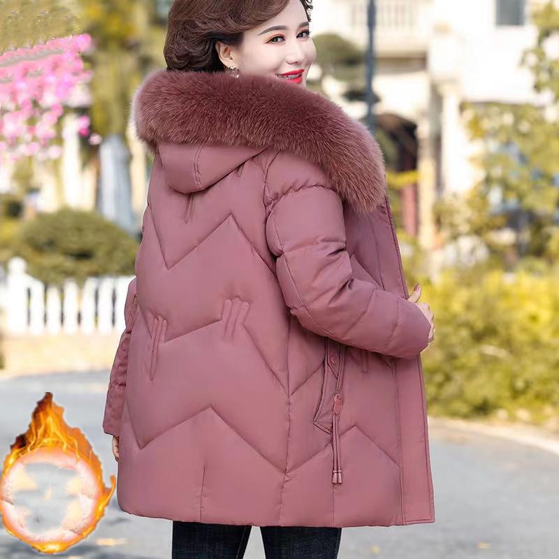 Women's Fluffy Warm Coat Plus Size Warm Coat Winter Thickened Coat