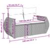 Vidaxl 8-Cz. Garden Furniture Set With Cushions, Grey, Poly Rattan