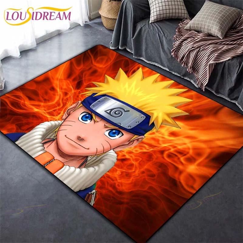 Anime-Matten-Teppich, Naruto-Teppiche für Wohnzimmer, weiche Bodenmatte, Teppiche für Schlafzimmer, Türmatte, rutschfeste Teppiche, Badematte
