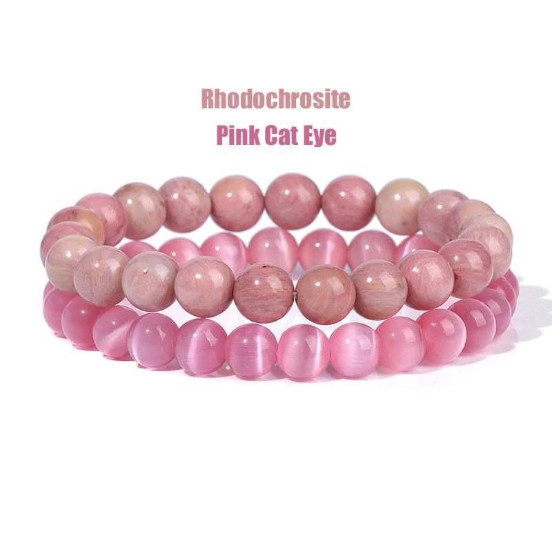 2Pcs/Set Bracelets For Women Natural Stone Bracelet Set Agates 8mm Beads Bangle Turquois Crystal Bracelet Men Jewelry Healing