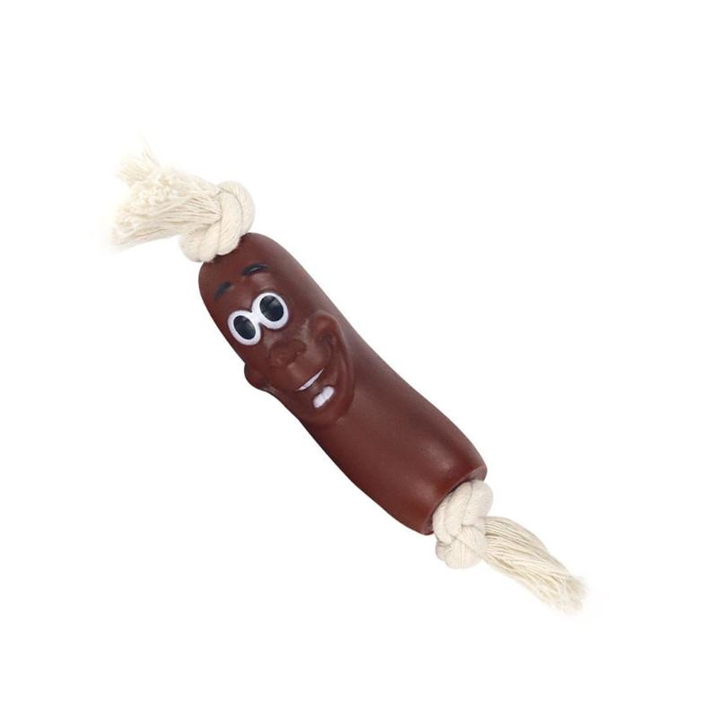 Interactief Knuffelhond Speelgoed Voor Tandjes Krijgende Puppies Binnengebruik Leuke Vorm Stabiele Stof Speeltijd Vermaak